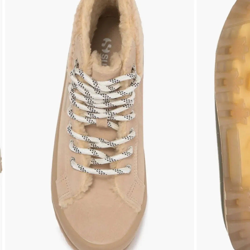 Superga  Alpina Suede Faux Shearling Lined Boot - Image 4