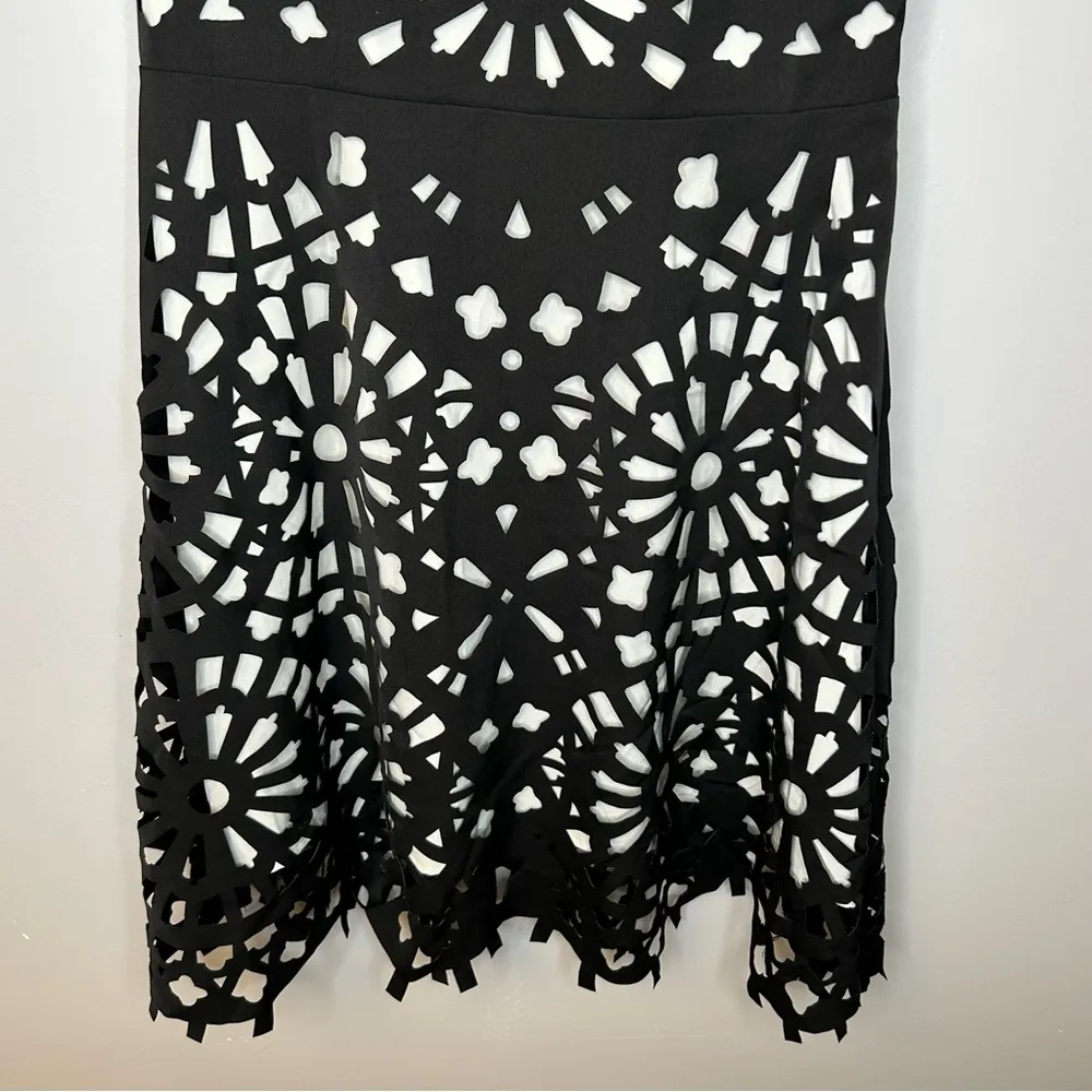 Gracia Laser Cut Women's Black Dress Size M - Image 9