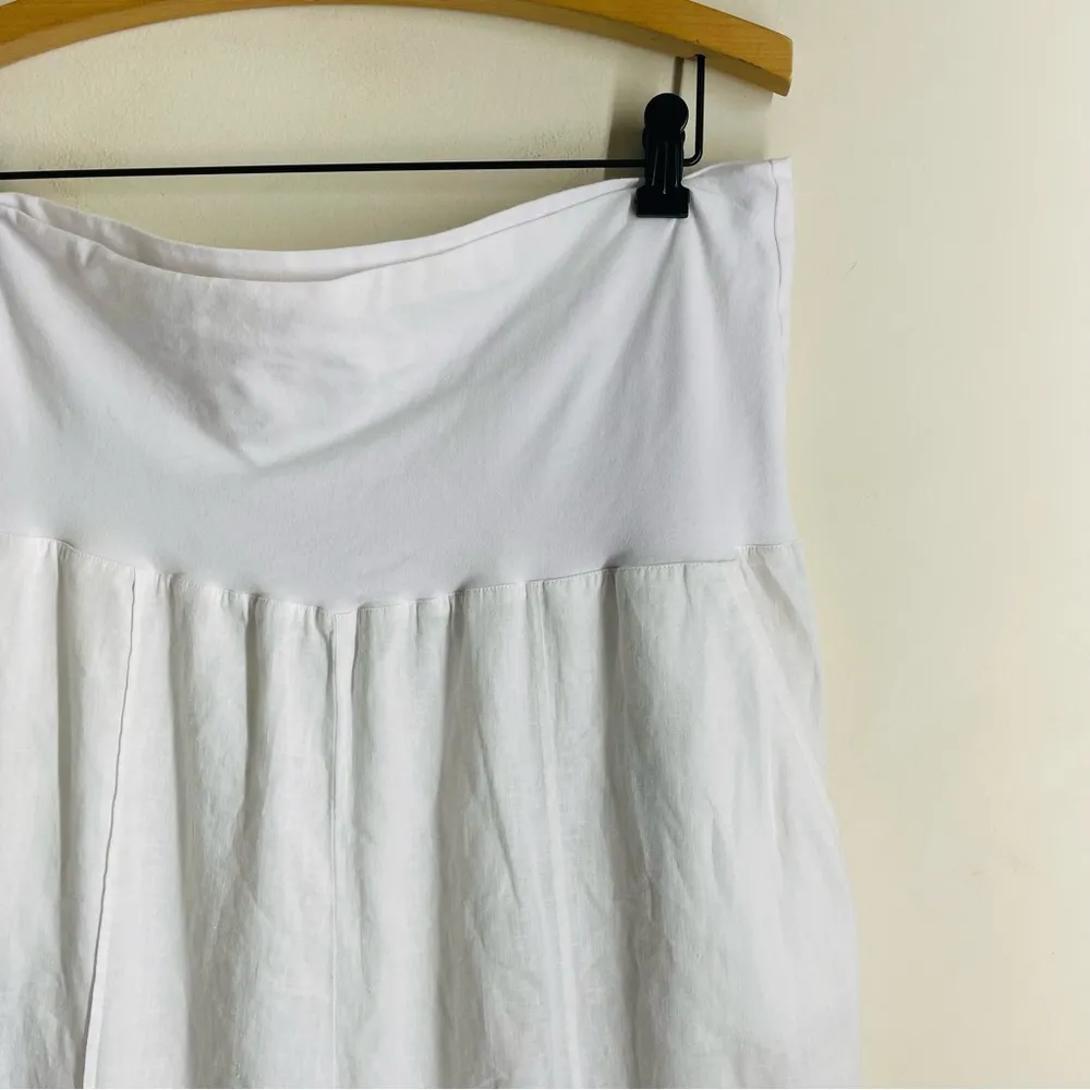 Soft Surroundings Linen Blend Pants White size XL - Image 3