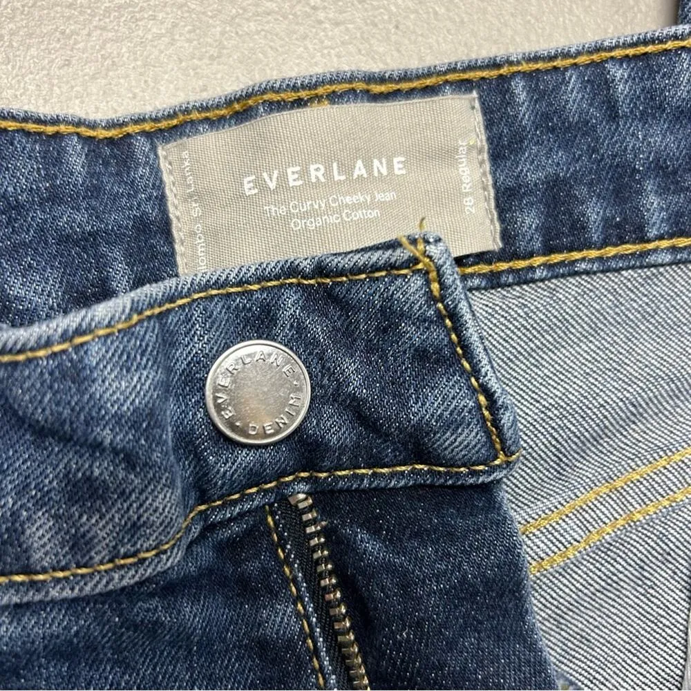 Everlane Denim Jeans Pants The Curvy Cheeky Jean Organic Cotton Womens Size 28 R - Image 4