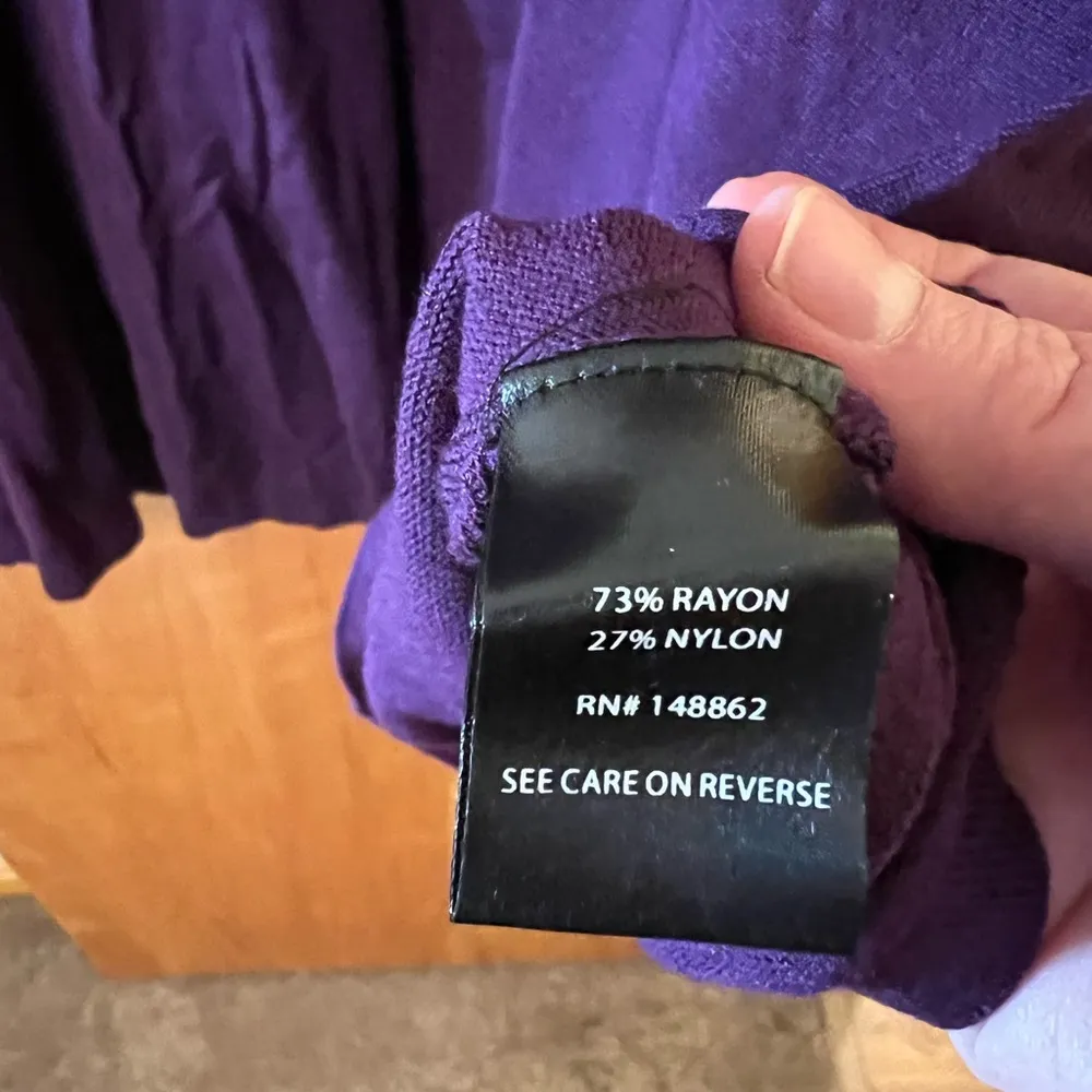 Torrid Purple Sweater Dress Rayon Nylon Blend Stretch Womens Plus Size 1 - Image 9