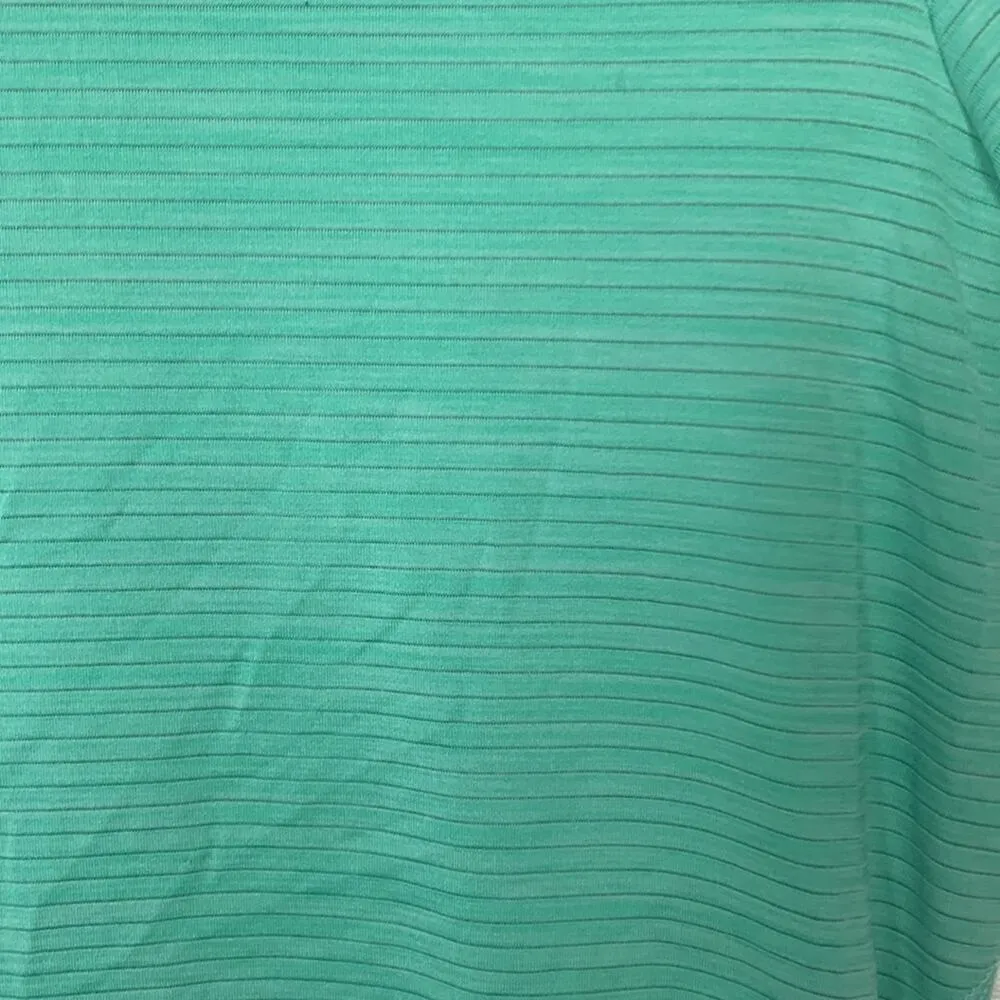 Athleta womens small green stripe athletic long sleeve swiftly flaw gym lulu gap - Image 4