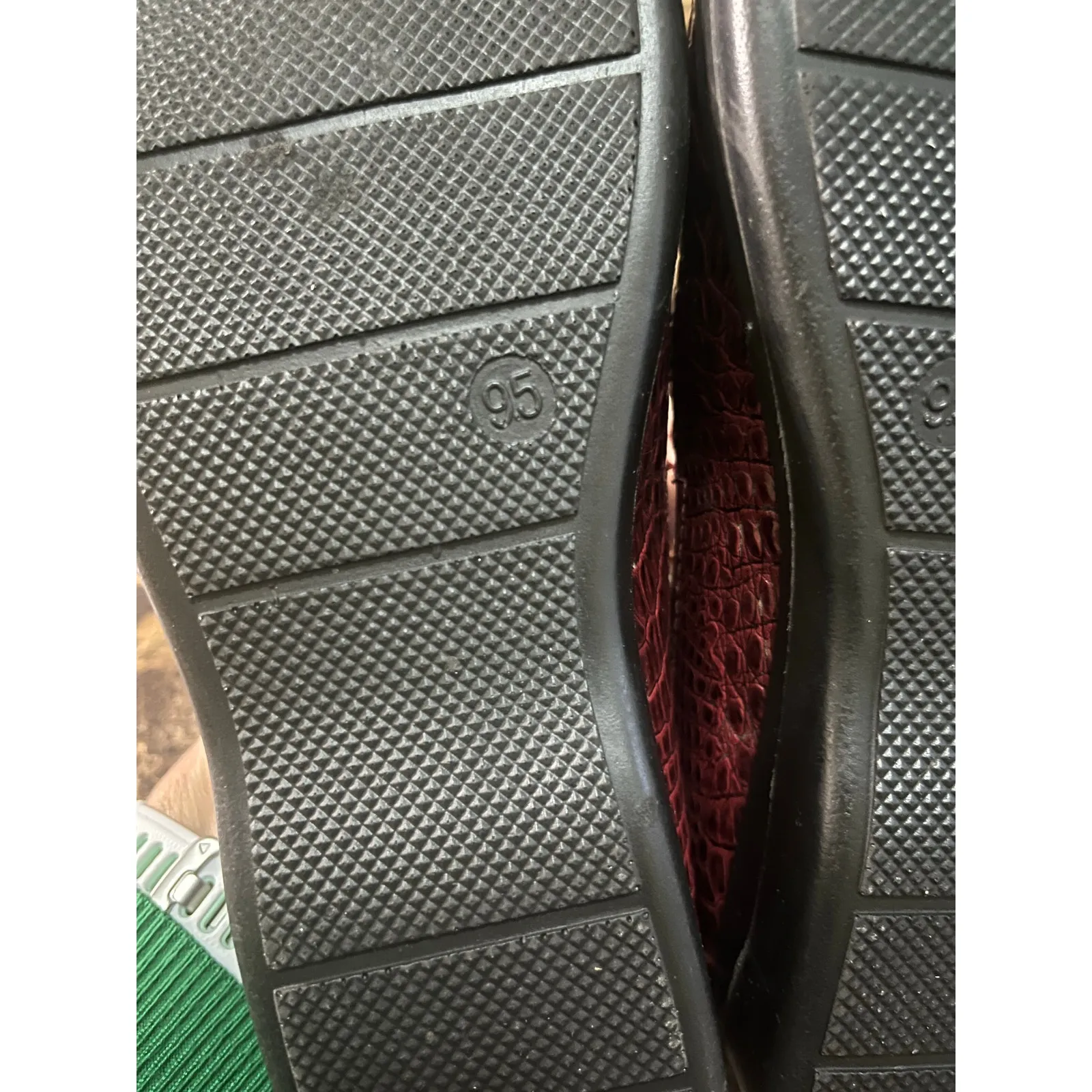 Easy Street Patent Leather Crocodile Flats Loafers Slip-On Shoe - Image 3