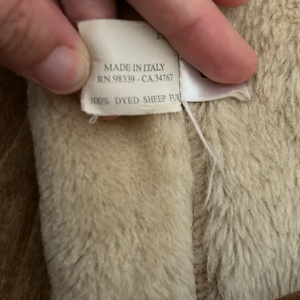 Miu Miu Shearling Leather Tote Bag - Image 8