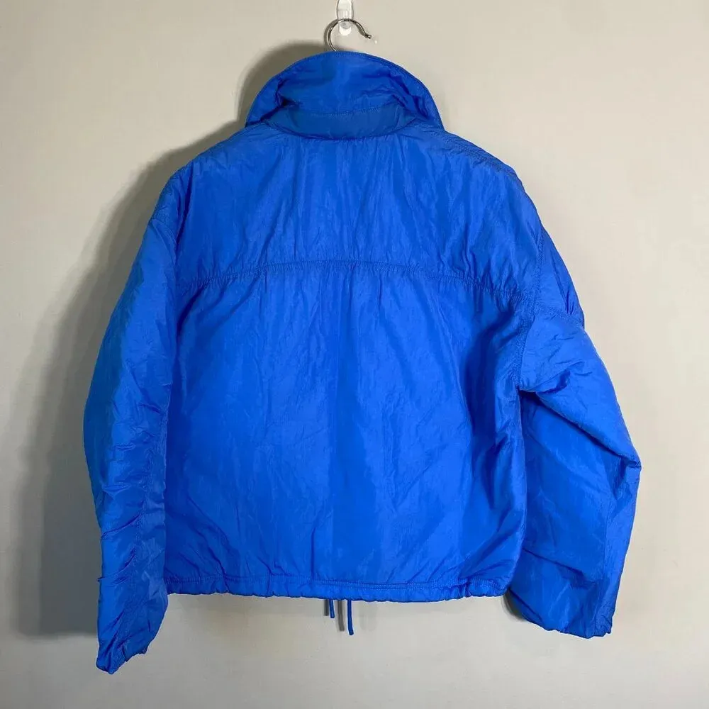 NWOT Free People FP Movement Off the Bleachers Coaches Jacket Women's Small Blue - Image 6