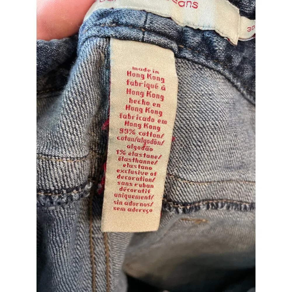 Calvin Klein , Size 30, Ultra Low Rise Jeans, Wide Leg, Medium Wash, Y2K - Image 7