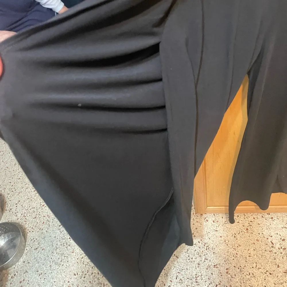 Betabrand All Day Loungers Slit Leg Black Pants Elastic Waist Womens Sz S - Image 4