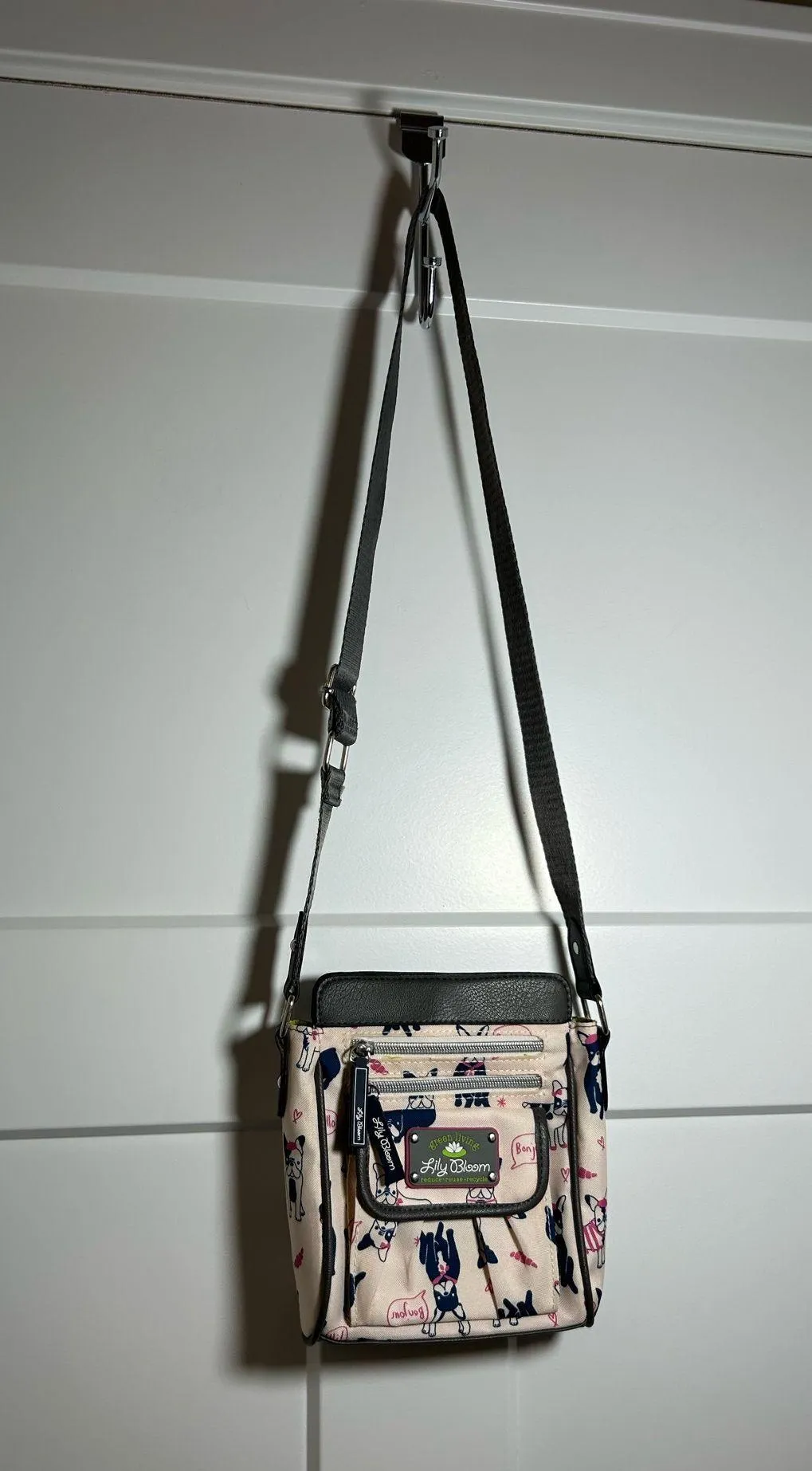 Frenchie Bulldog crossbody purse - Lily Bloom - Image 2