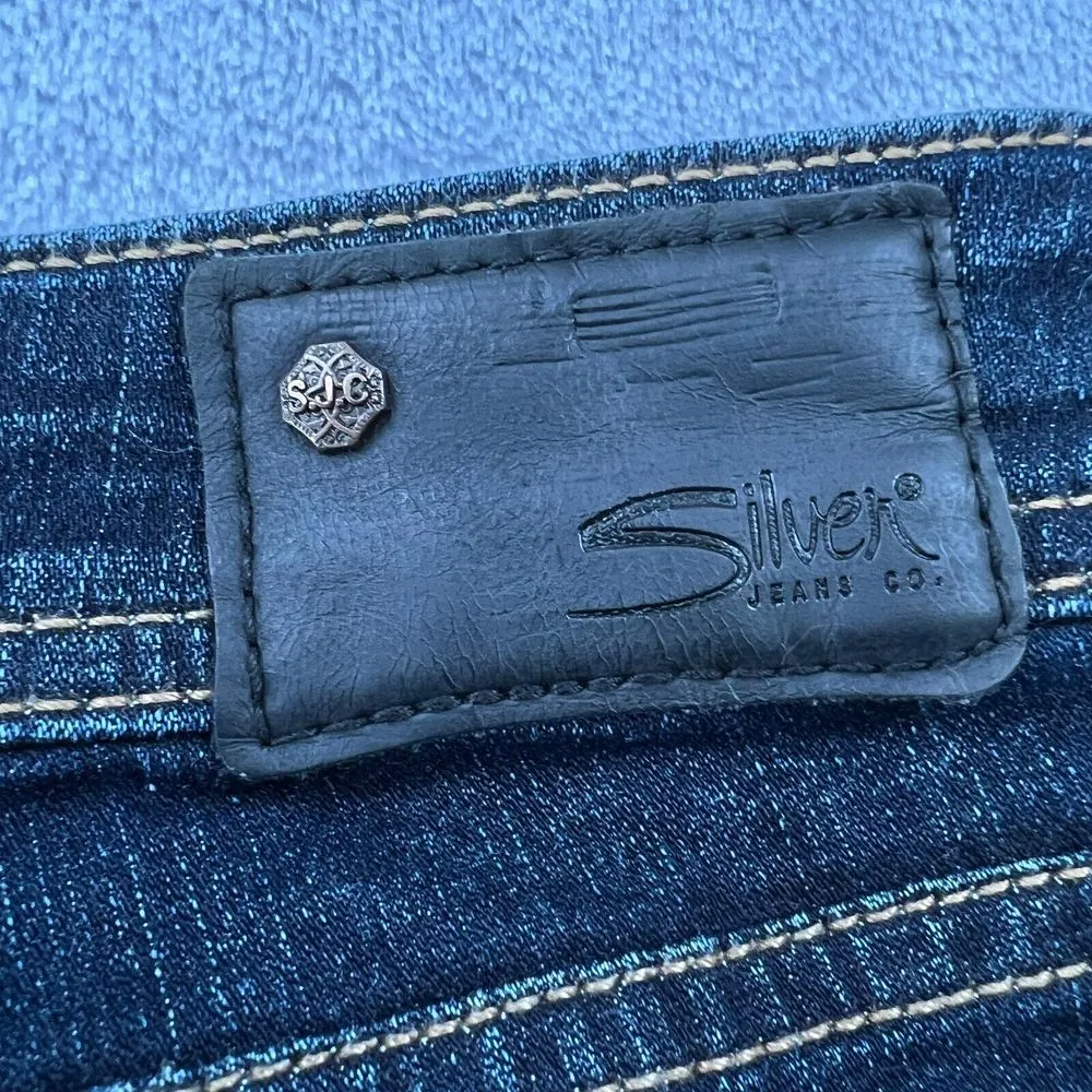 Silver Jeans Co. Aiko Mid Rise‎ Straight Leg Jeans Women's 27/30 Western - Image 7