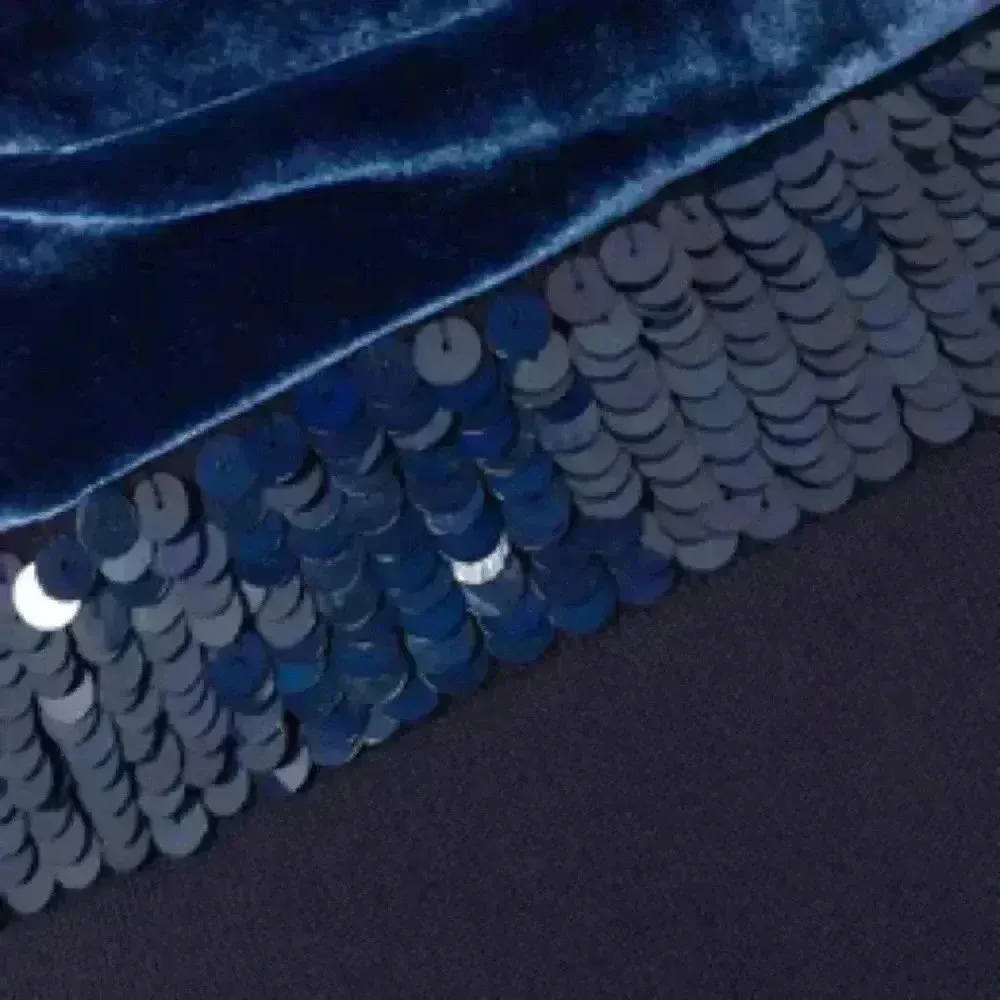 NWOT SACHIN & BABI Off-The-Shoulder Soto Midi Dress Size 6 Blue Sapphire Silk - Image 9