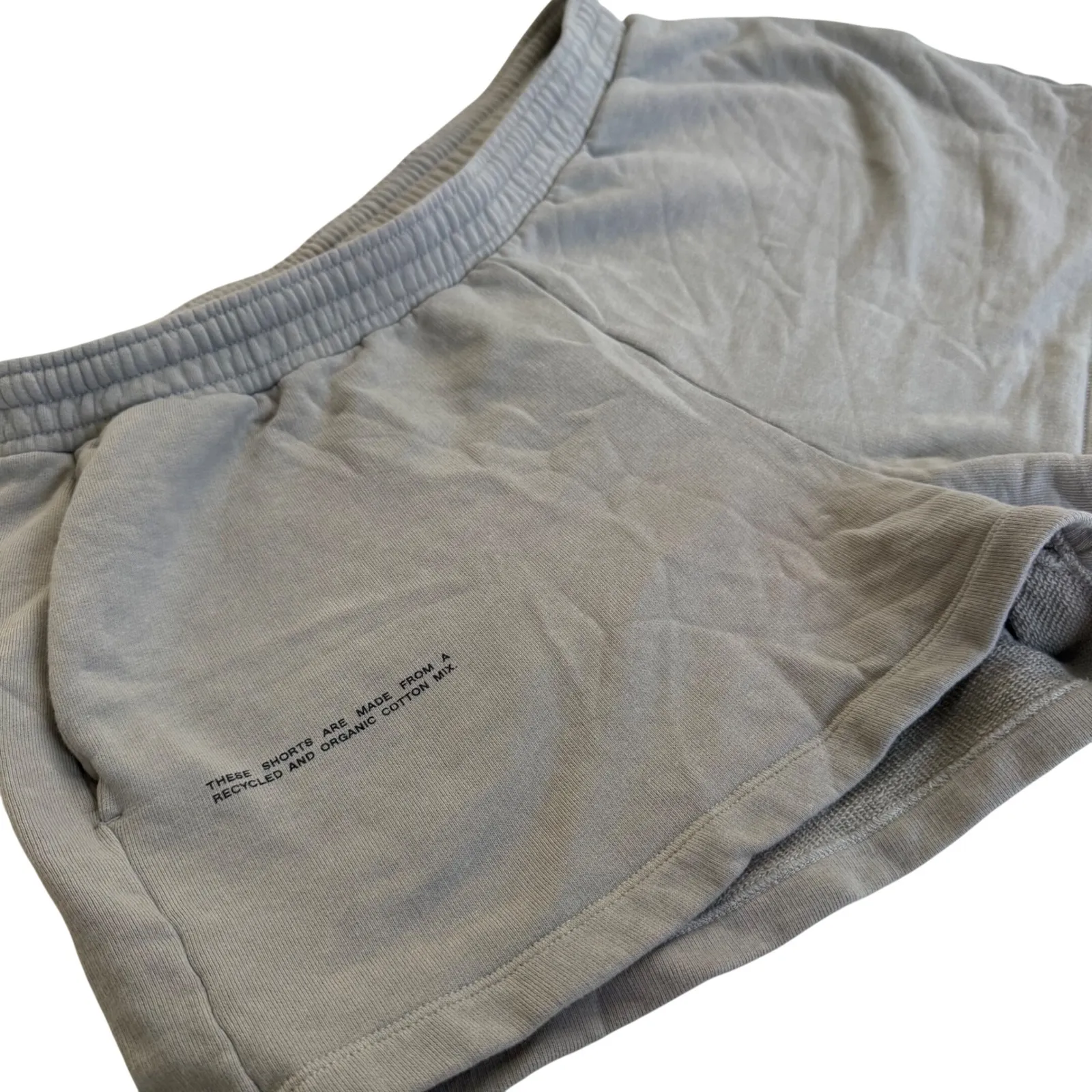 PANGAIA Organic Cotton Sweat Shorts – Taupe / Stone Size XXL Gray - Image 7