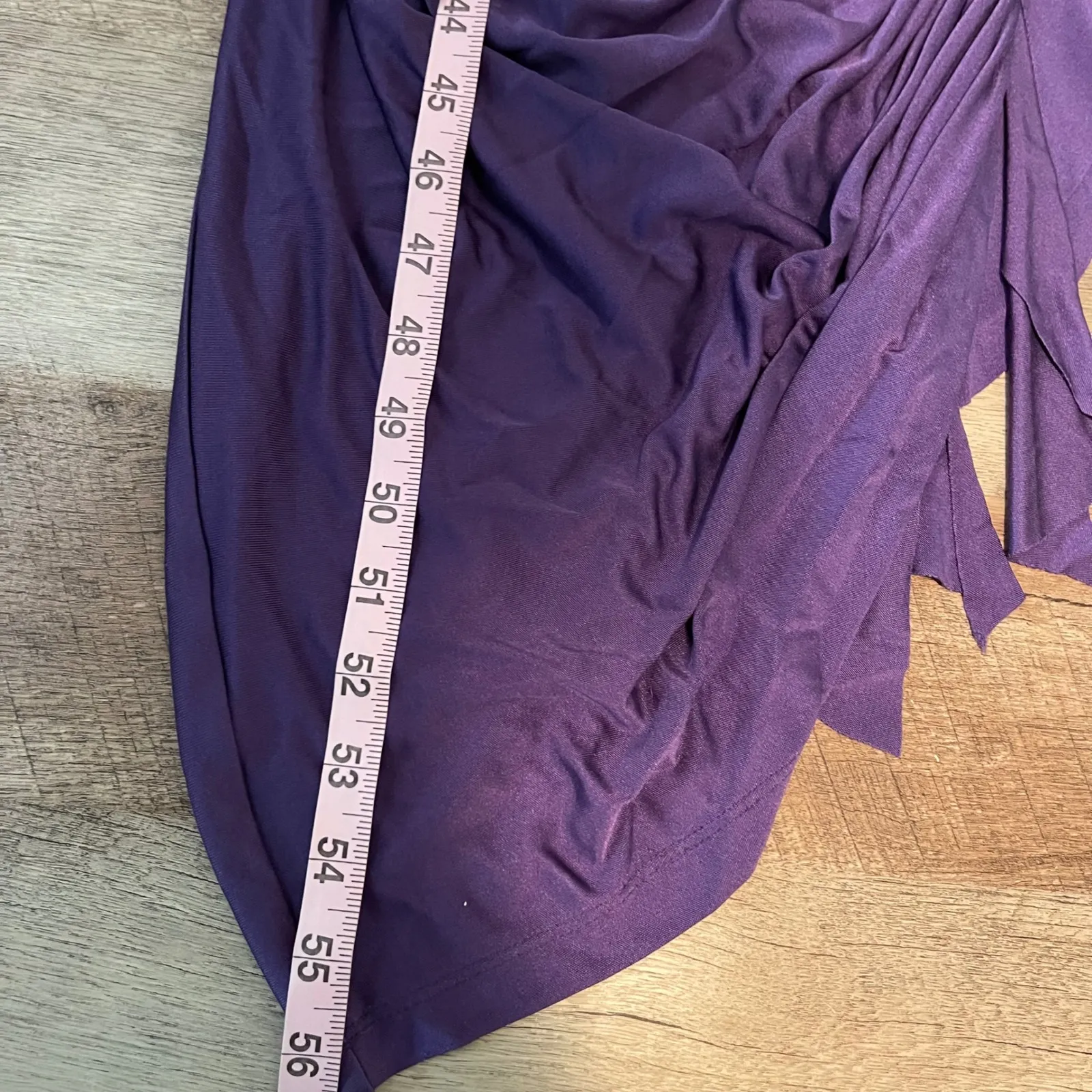 Catherine Malandrino Purple One Shoulder Ruffle Dress Party Cocktail Evening - Image 8