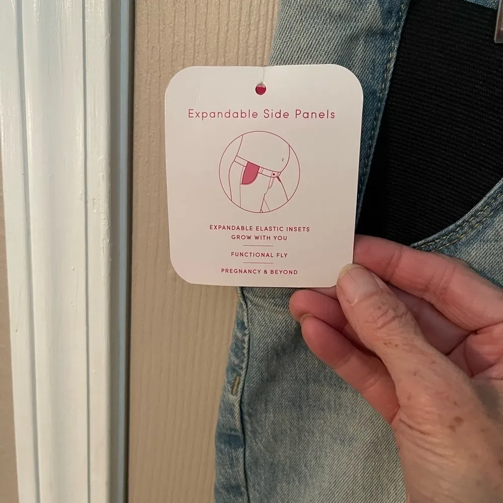 Isabel Maternity by Ingrid & Isabel blue Jean shorts. NWT - Image 9