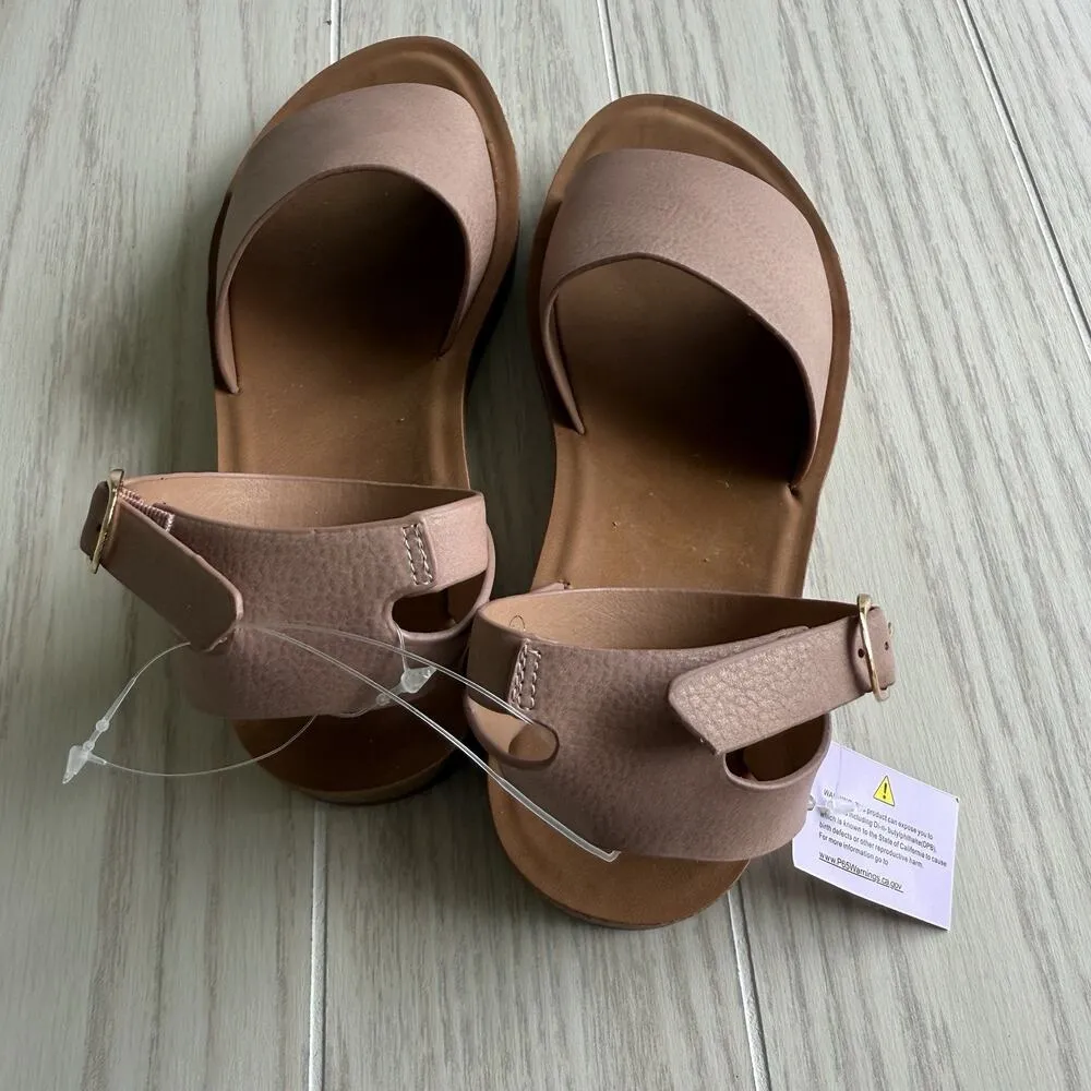 Top Moda Rowen 75 Blush Nubuck Sandals Size 5.5 New - Image 3