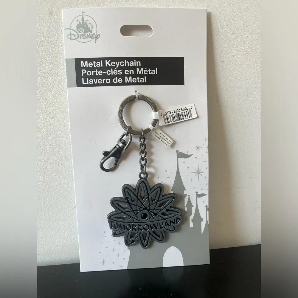 Disney Parks Metal Tomorrowland Keychain Bag Charm Clip - Image 2