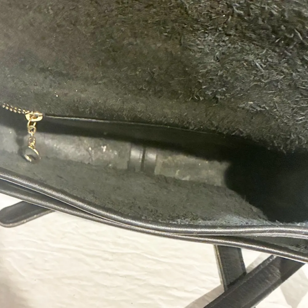 Coach Black Leather Vintage Prairie Bag Womens Crossbody 9954 Gold Hardware - Image 4