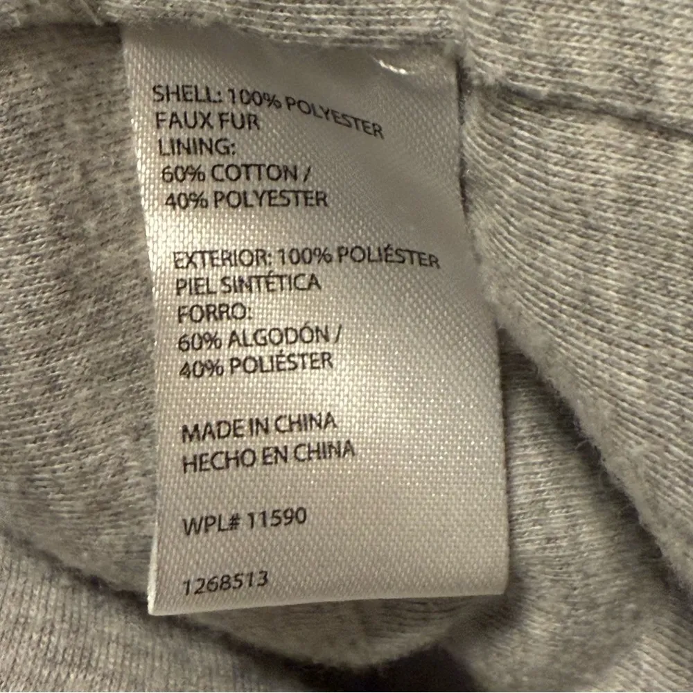 Original Weatherproof Vintage 1/4 Zip Pullover Fleece Sweatshirt Grey Black LG - Image 8