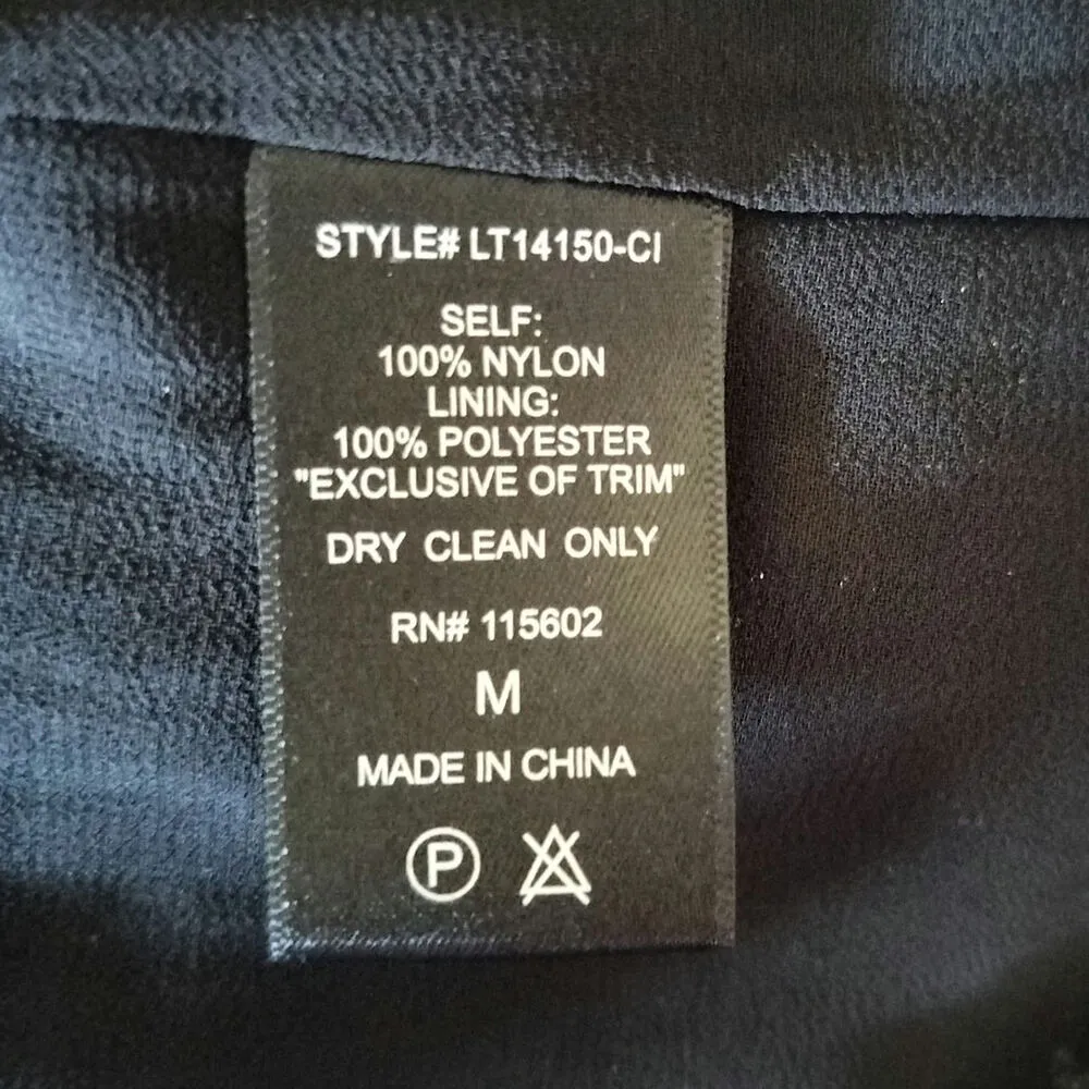 Vestique Size M Sequin Cami Top Tank Lace Black NYE Party Holiday New Years Eve - Image 4