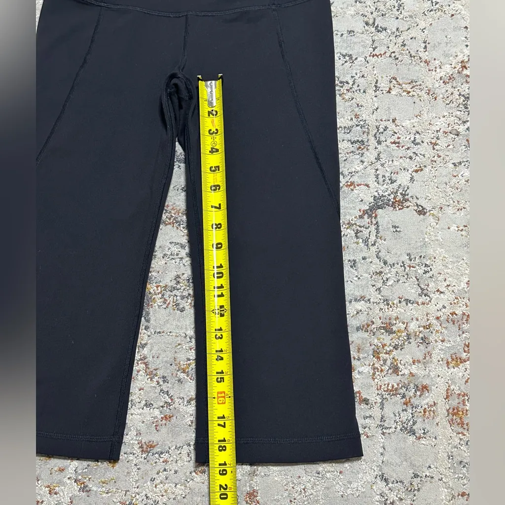 LULULEMON Women's Gather & Crow
Crop Full On Luon Leggings Size 6 black - Image 7