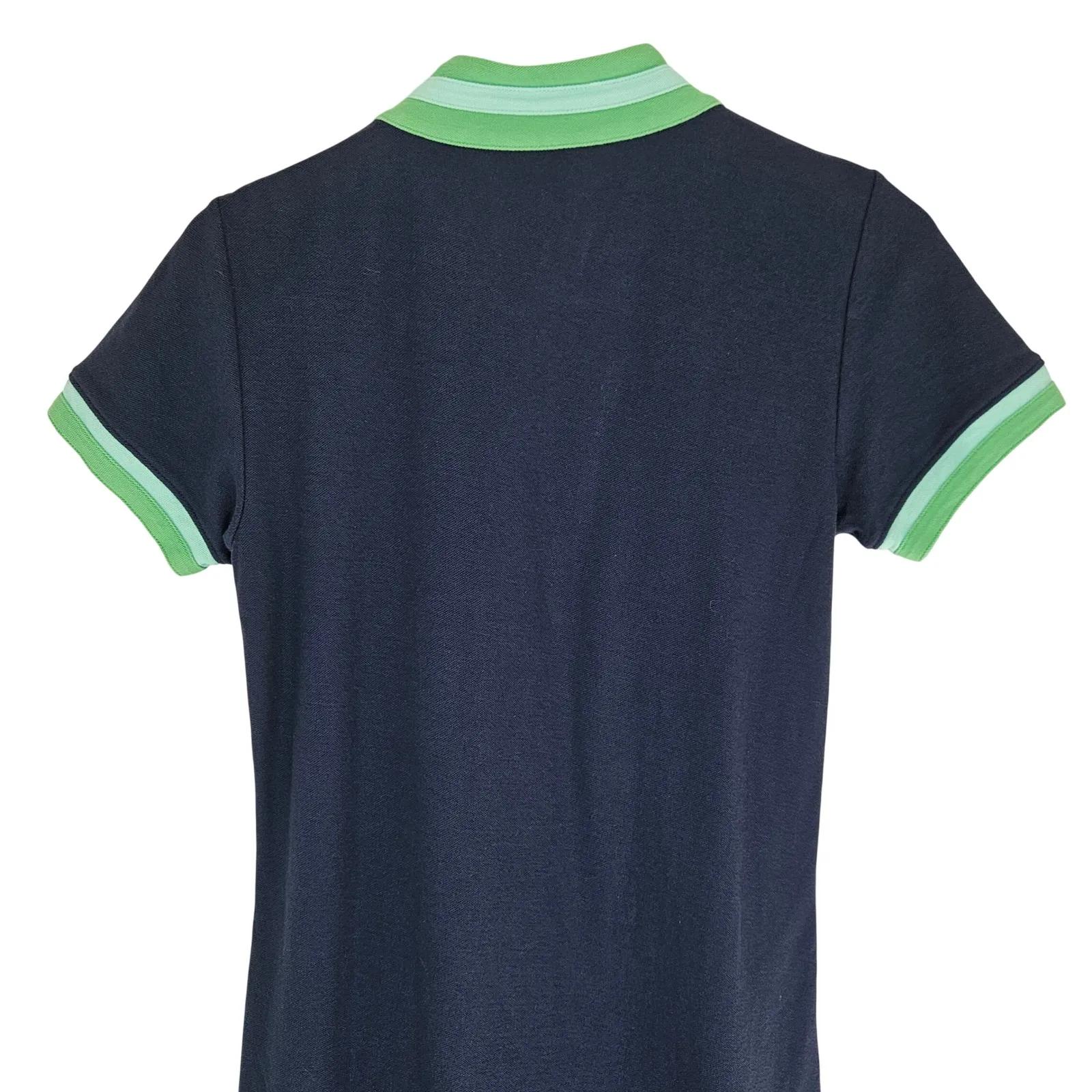 Spartina 449 Serena Short Sleeve Half-Zip Pique Dress Midnight Blue Small - Image 12