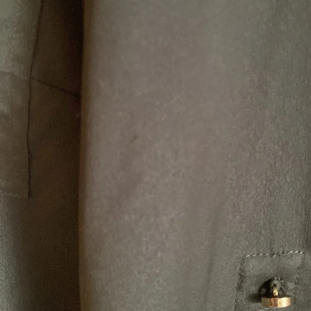 MICHAEL Michael Kors Zip Front Utility Blouse with Rolled Cuff Long Sleeve Gold Size M - Image 6