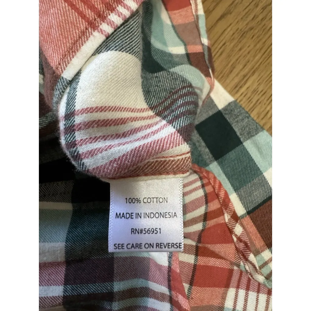 North Crest Women Plaid Flannel Size Small Long Sleeve Button Up Shirt Cabincore - Image 10