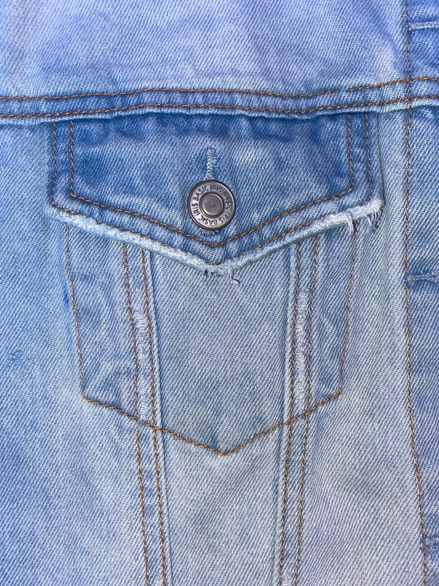 Oversized Distressed Denim Jacket - Image 3