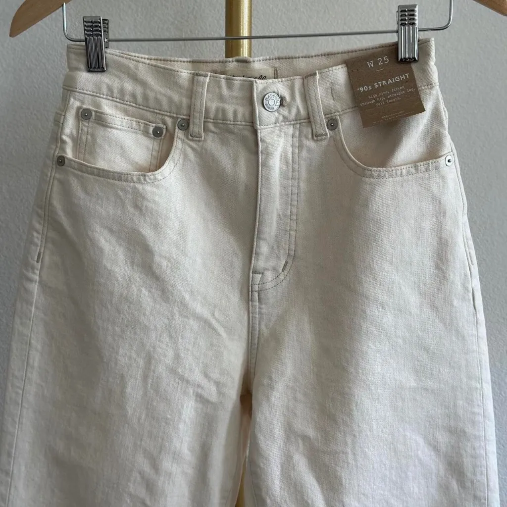 Madewell The 90s Straight Jean in Vintage Canvas, Size 25 - Image 6