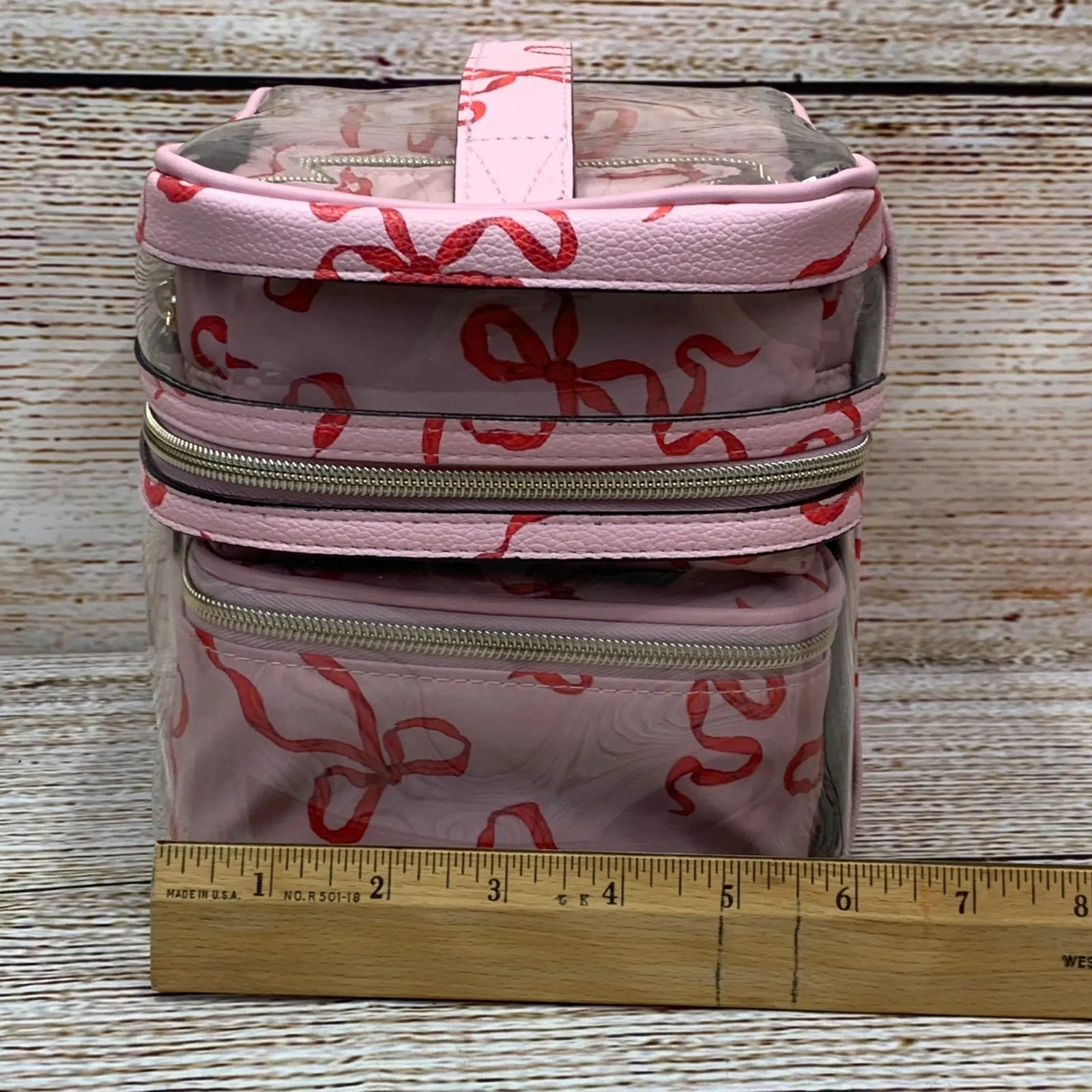Victoria's Secret Pink‎ Ribbon Makeup Cosmetic Bag Set 4 Piece Unused - Image 8