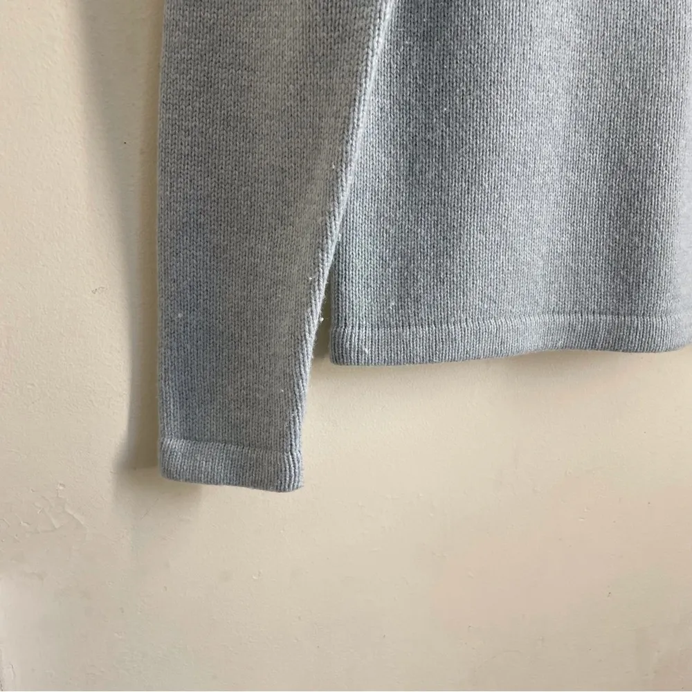 J. Crew Always 1988 Rollneck Merino Wool Sweater Blue Grey size XS - Image 7