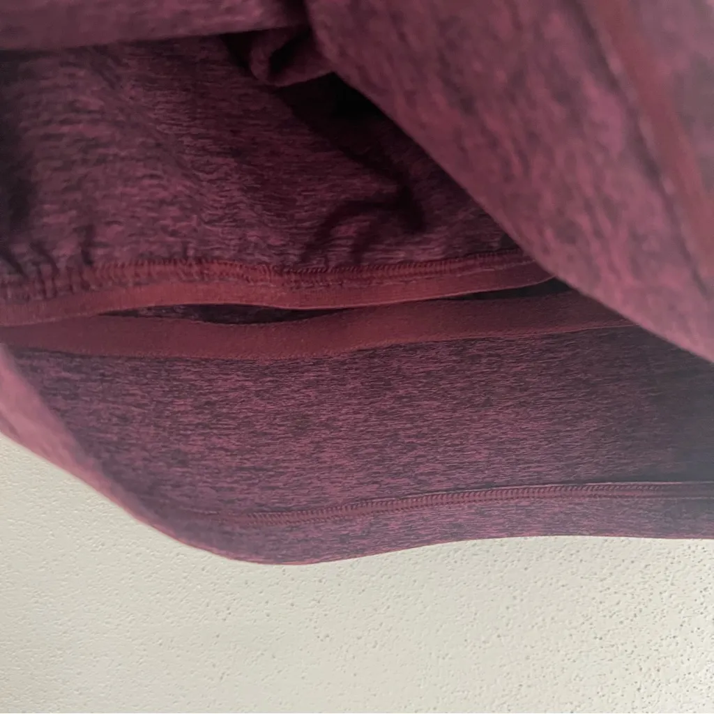 Aerie Offline Maroon Heather The Hugger Keyhole High Neck Sport Bra Size XS - Image 4