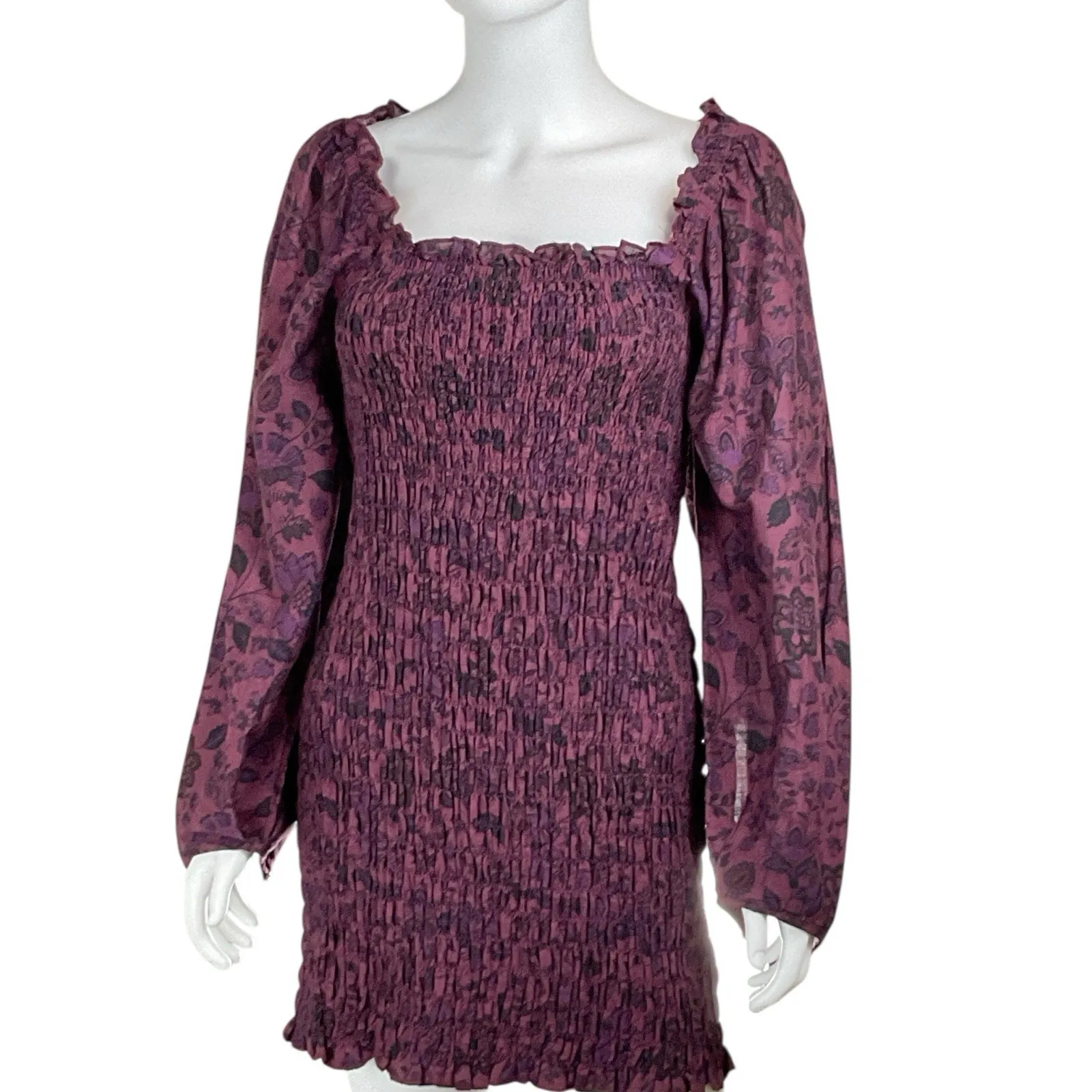 Free People Smock It To Me‎ Mini Dress SZ SMALL - Image 3