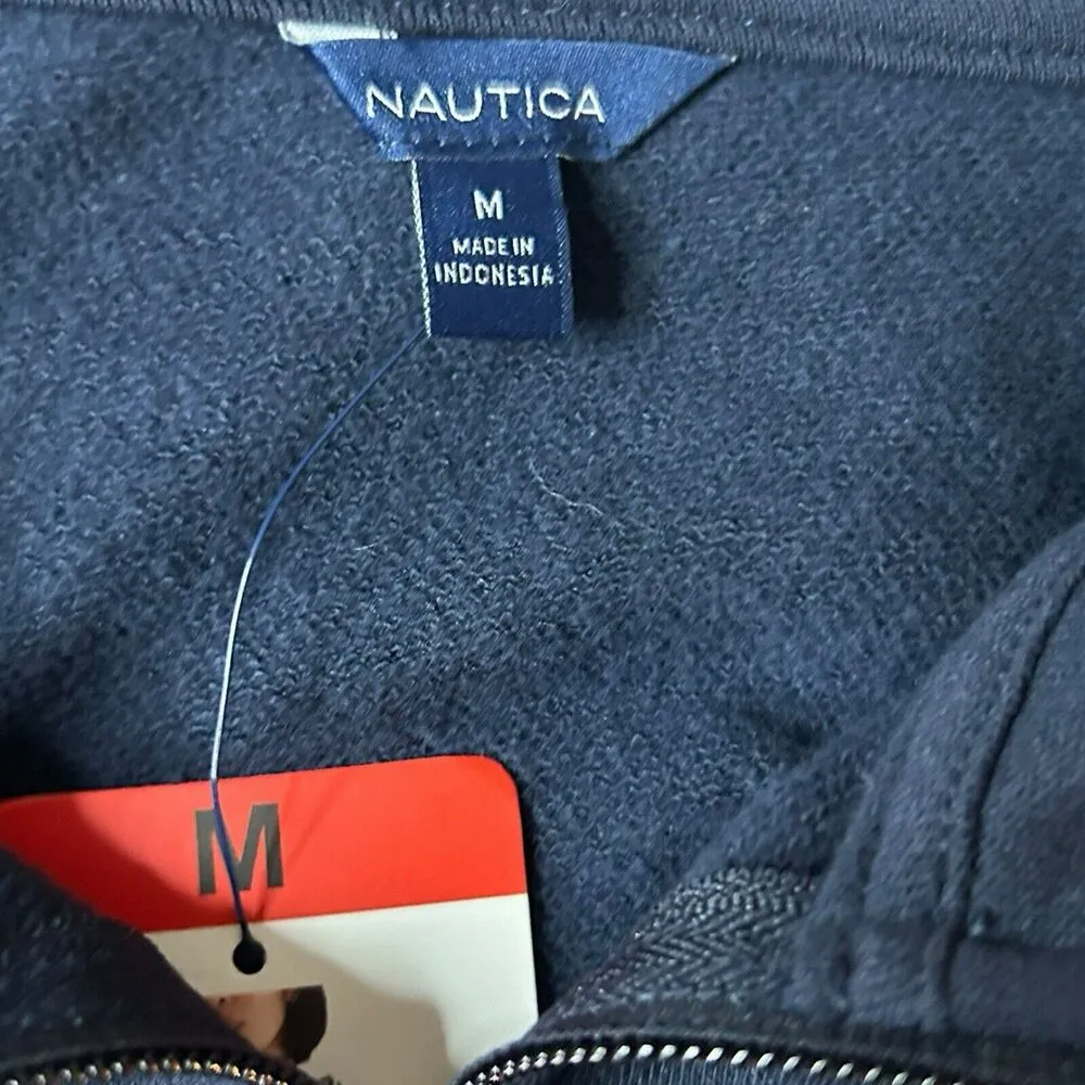 Nautica Womens Size X-Large Navy Quarter-Zip Pullover Sweatshirt Medium - Image 7