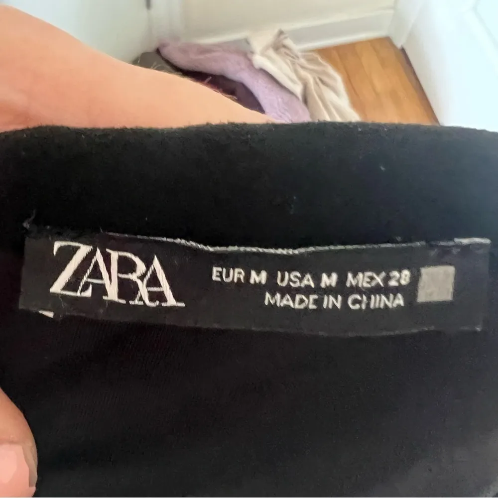 Zara black suede jacket cardigan - Image 3