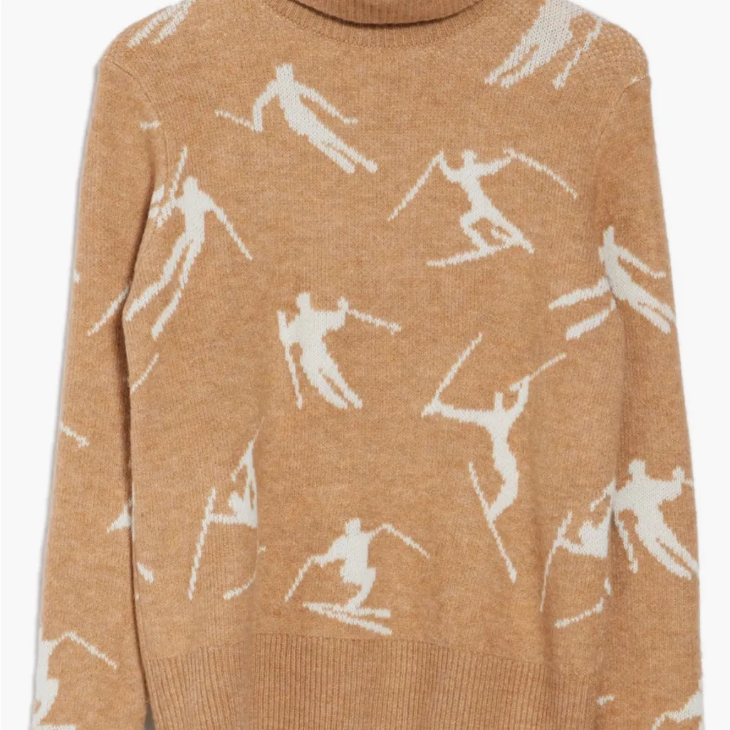 NWT HalogenX Nordstrom  Turtleneck Sweater Large, LATTE HEATHER BROWN - Image 4