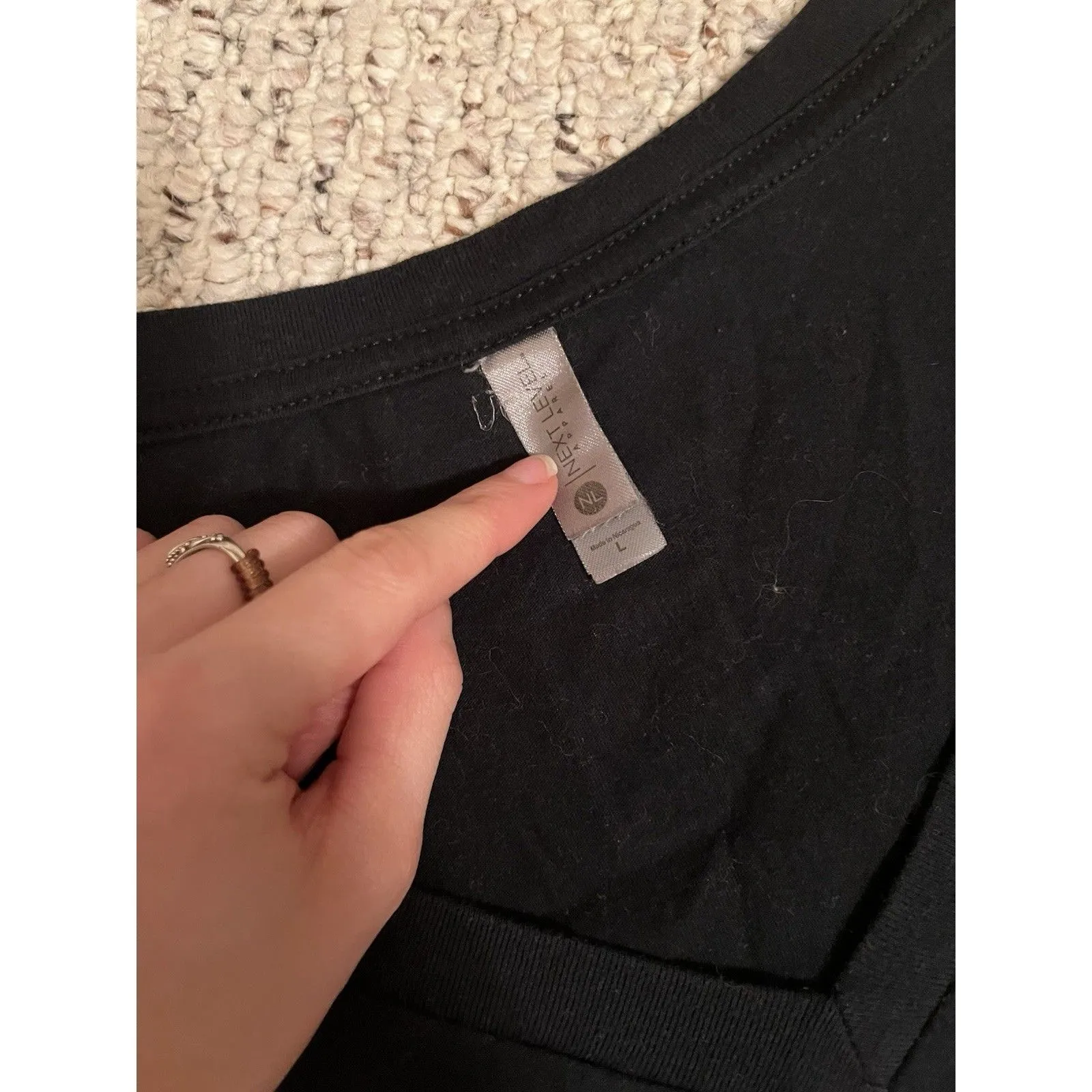 Fado Staff Black St Patrick’s Day 2018 V-neck Large Staff Shirt - Image 2