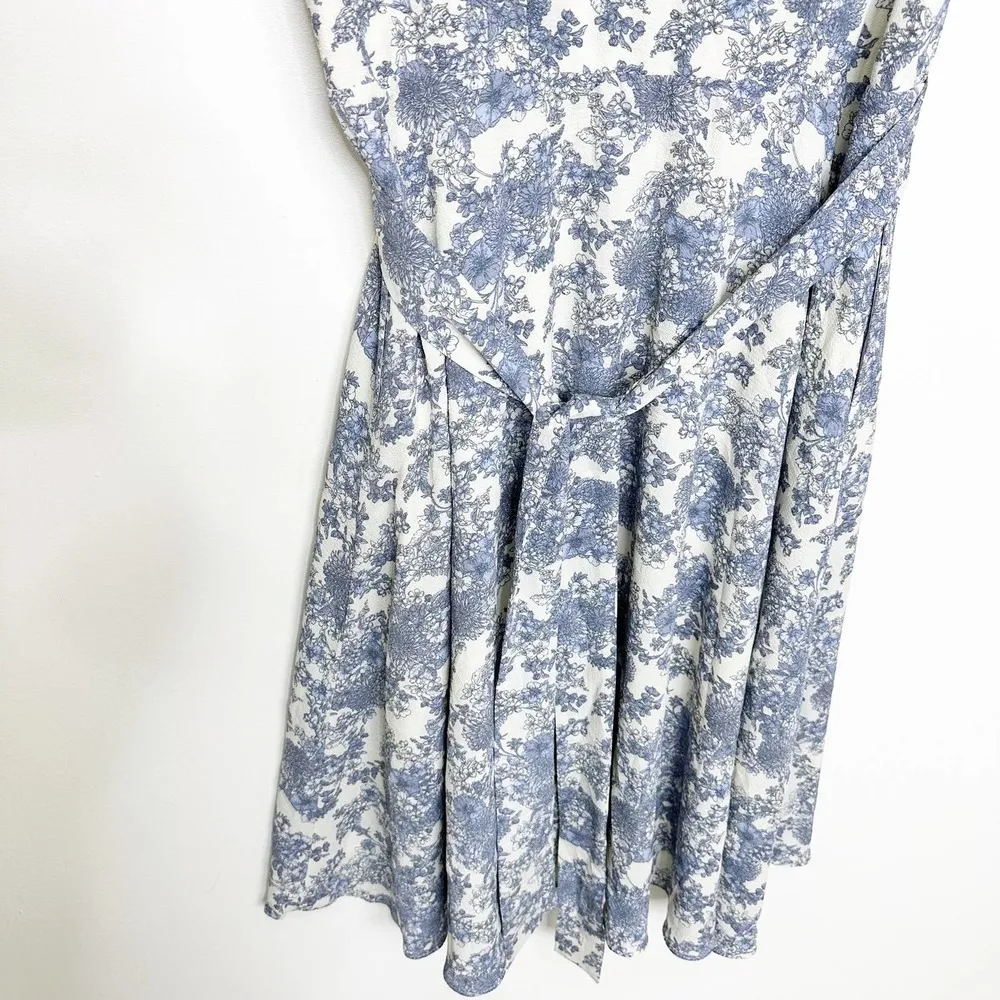 Julia Jordan Floral Print Button Front Puff Sleeve Dress 16 - Image 10