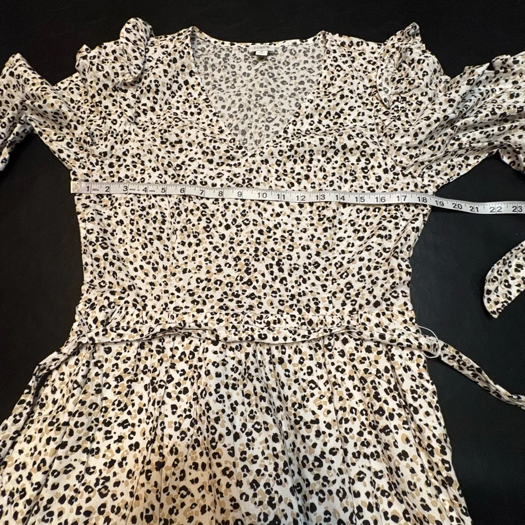 J. Crew Lep Long Sleeve Dress w/ Decorative Sleeves, Pockets, Side zipper & Belt - Image 9