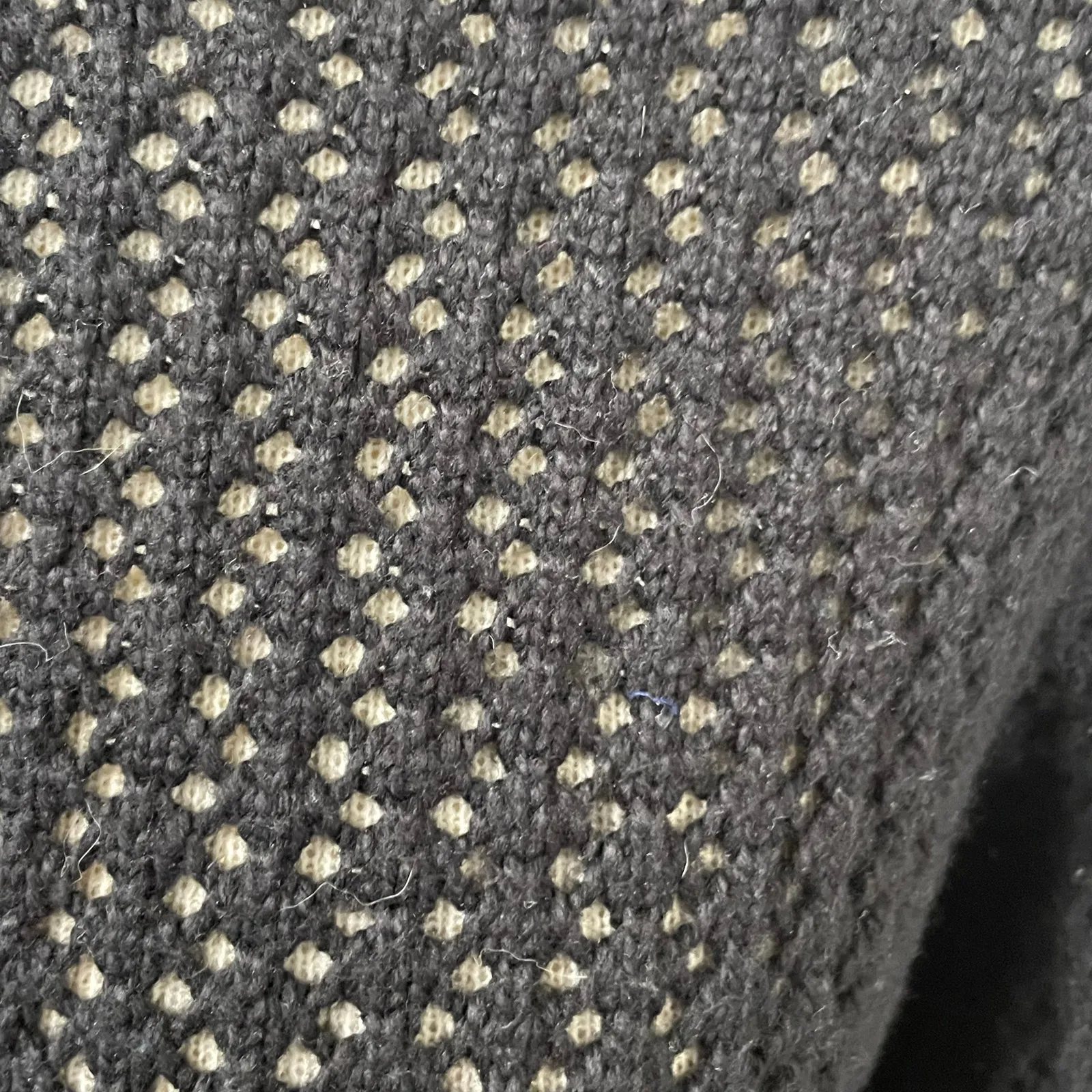 Loft Womens Size Small Black Open Loose Knit Sweater Cotton Blend Minimalist - Image 3