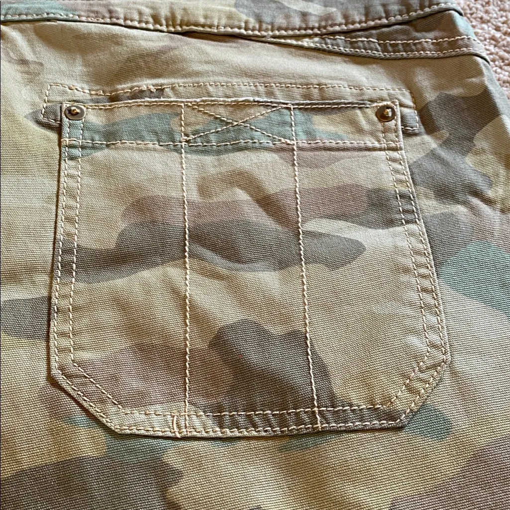 Anthropologie Pilcro The Wanderer Camo Lightweight Cotton Pants Green Tan 32 - Image 12