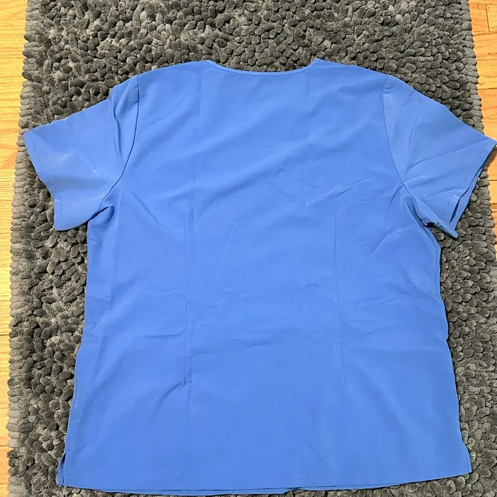 Figs women’s scrub top ceil blue XXL - Image 2