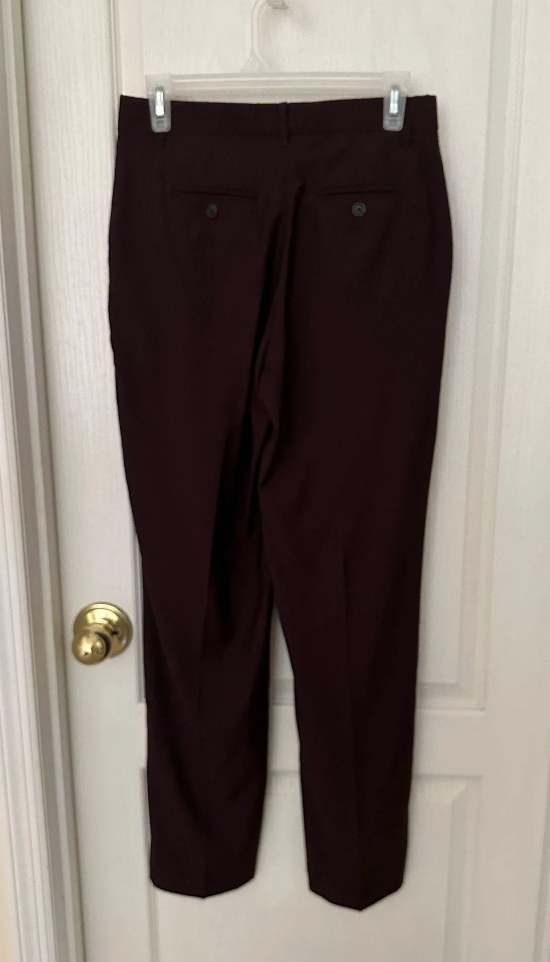 New  Classic Woman’s Burgundy Dress Pants, Sz 4. - Image 2