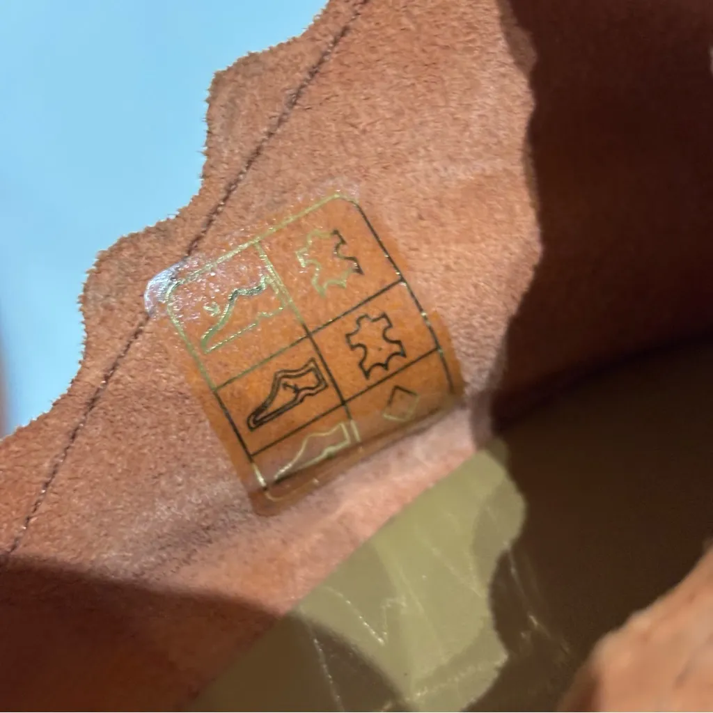 Anthropologie Klub Nico Women’s Georgette Scalloped Flats Orange Suede size 8 - Image 9