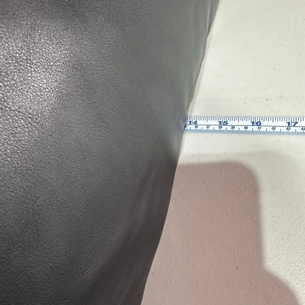 Zara Black‎ Weekender Tote Bag Faux Leather Unisex Hidden Zipper - Image 10