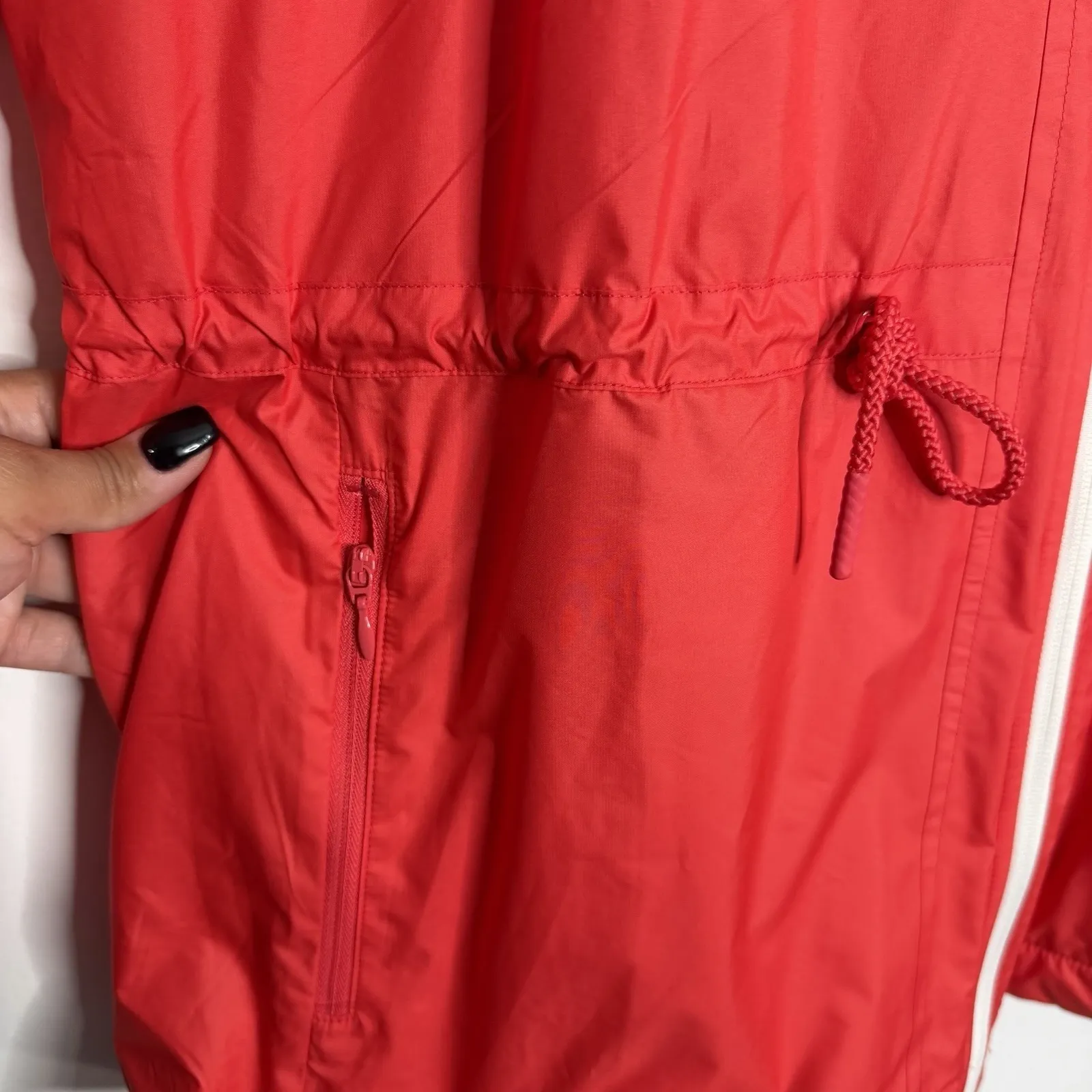 NWOT T By Talbots Tech Water‎ Resistant Jacket Orange Size XL Lined - Image 8