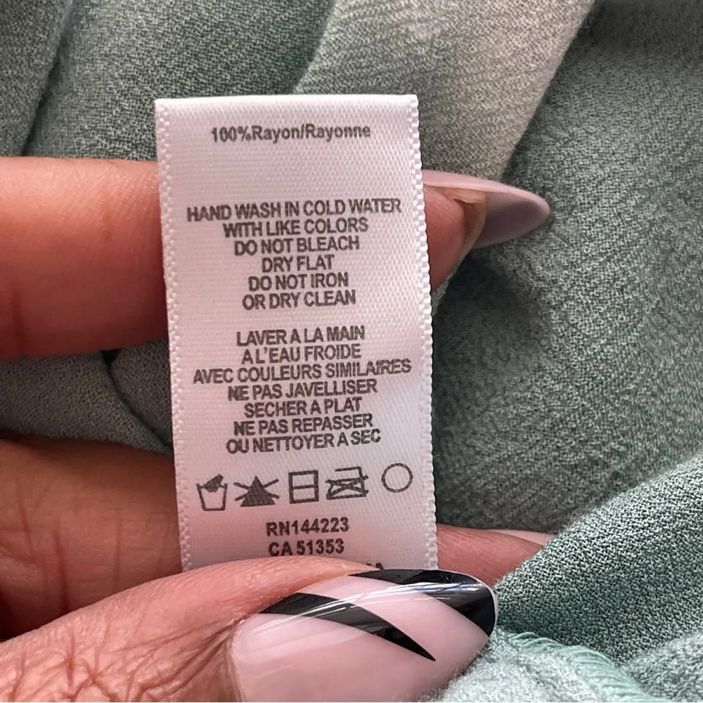 BISHOP + YOUNG | Green Tie Dye Tunic Tank Top Sz XS - Image 7