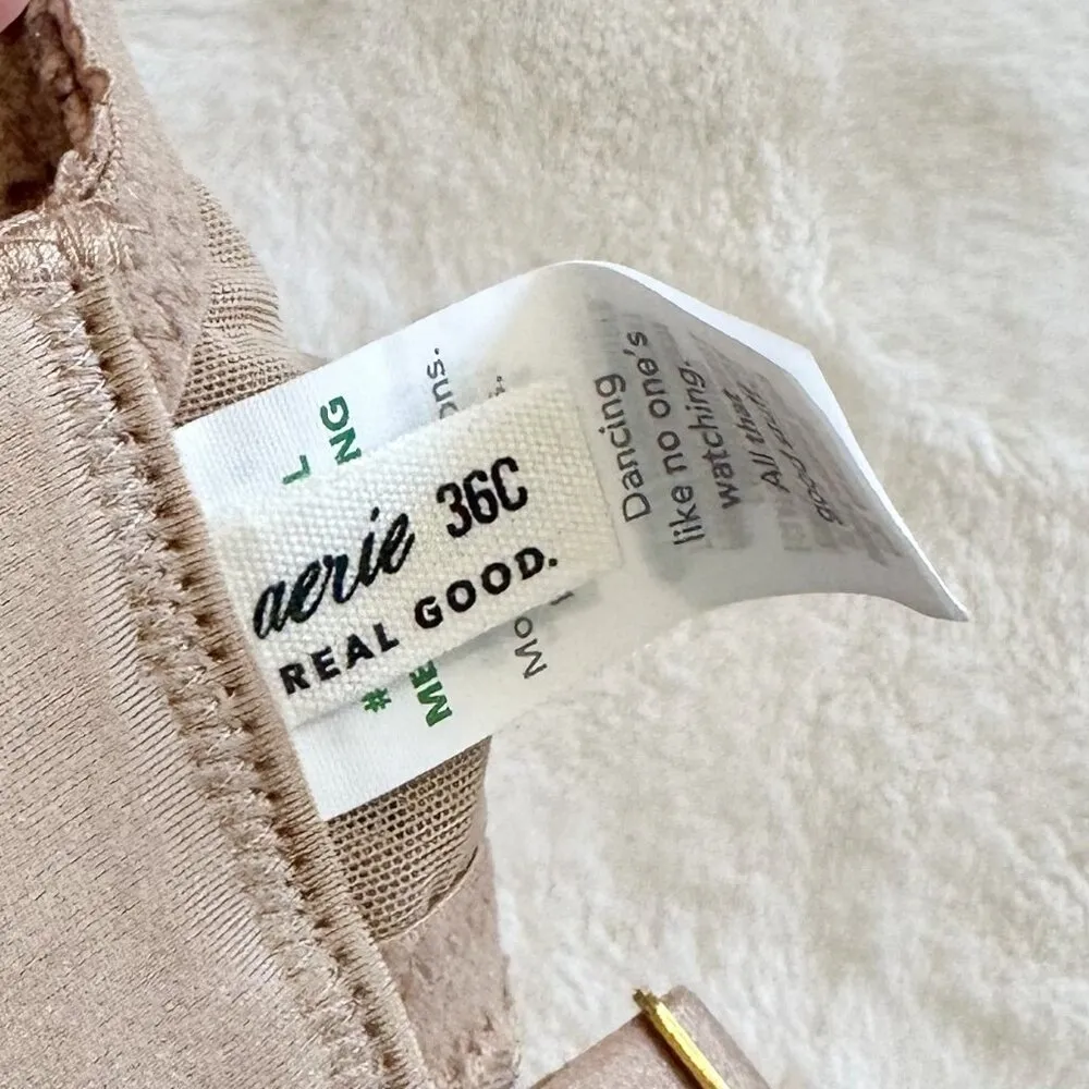 NWT Aerie Real Power Paisley Lace Strappy Balconette Bra - 36C - Image 5