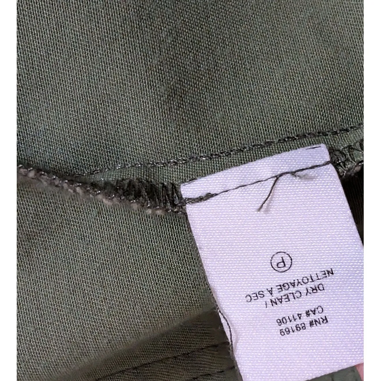 Derek Lam 10 Crosby Gwen Field Jacket Olive Green Cropped Utility Size 2 - Image 7