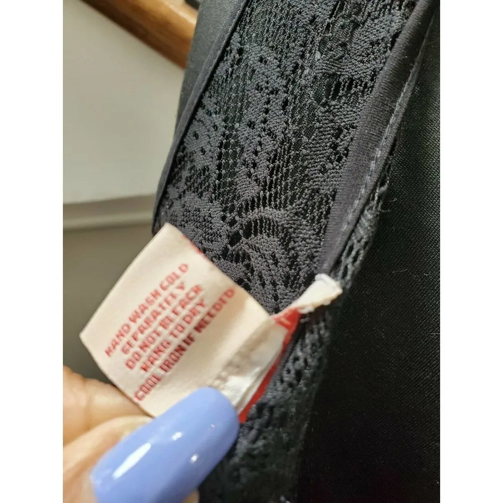 Candalite Women's Black 100% Polyester Sleeveless Scoop Neck Knee Length Dress S - Image 9