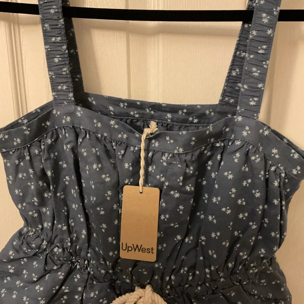 Upwest Cotton Linen Tank size small nwt Blue - Image 4